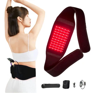 LED Advanced Infrared Red Light Therapy Waist Wrap Belt For Body Pain Relief - Picture 1 of 15