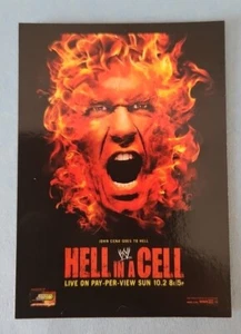 TOPPS WWE CARD 2012 JOHN CENA HELL IN A CELL POSTER CARD #4 OF 10 SET - Photo 1 sur 2