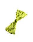 Zac's Alter Ego Large Neon Triple Pleated Polka Dot Bow On Barrette