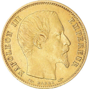 [#847813] Coin, France, Napoleon III, 5 Francs, 1854, Paris, Petit module, AU