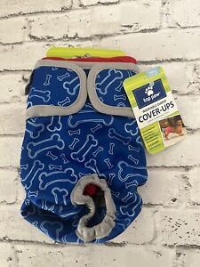 Top Paw Dog Washable Diaper Cover-ups NWT (various sizes) Blue Bones