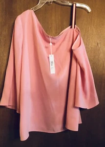 Trina Turk Superior Top dunkelrosa - XL - neu mit Etikett 198 $ eine Schulter - Bild 1 von 5