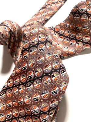 EMILIO PUCCI FIRENZE VINTAGE PATRÓN ARTÍSTICO CORBATA CÍRCULOS PASTEL ITALIA ... - Imagen 1 de 4