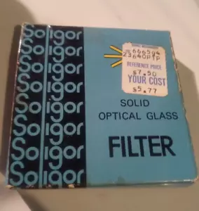 Soligor NOS Vintage Solid Optical Glass Filter 1A 55mm Japan 07-3055 23-640 - Picture 1 of 6