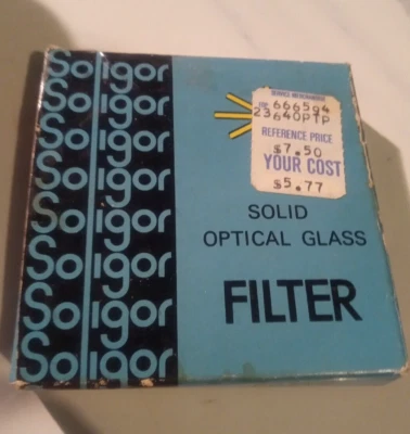 Soligor NOS Vintage Solid Optical Glass Filter 1A 55mm Japan 07-3055 23-640 - Image 1 of 4