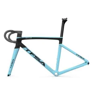 Carbon Road Bike Frame Disc Brake Bicycle Handlebar Stem Ultralight Frameset - Picture 1 of 46