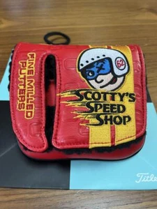 Scotty Cameron Custom shop Johnny racer Square Mallet putter cover Red Mint Rare - Picture 1 of 4