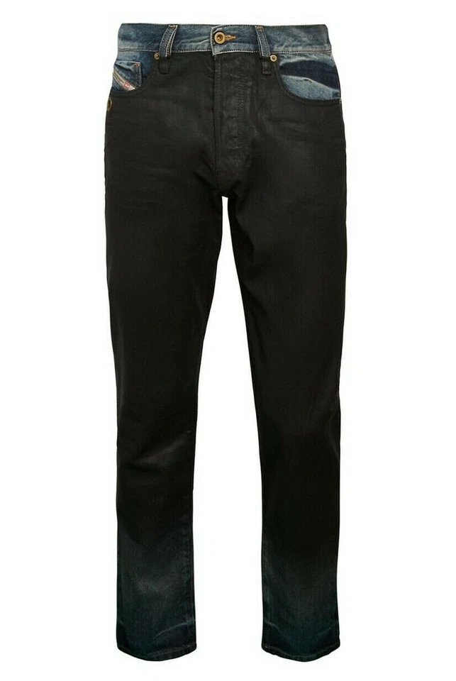 Diesel Mharky Slim SKINNY Coated Jeans Button Fly Mens Size 30x32