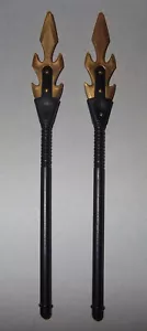 21752, 2x Drachenlanze, Lanze, Spiess, schwarz, gold - Bild 1 von 1