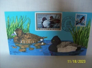 Pointe's (Gayle Celli) first day cover for Federal Duck from 1989 19/47 - Picture 1 of 1