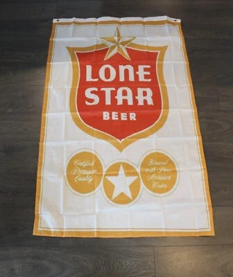 Lone Star Beer Banner Flag Texas Mexican Restaurant Irish Pub Lonestar - Image 1 of 4