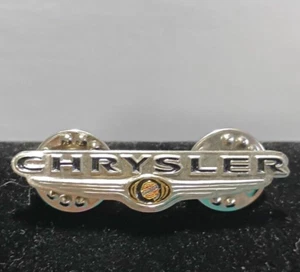 Vintage Chrysler Motors Lapel Hat Pin Tie Tac Silver Toned Car Automotive Logo - Bild 1 von 4
