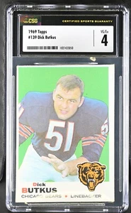 1969 Topps #139 Dick Butkus Chicago Bears - CSG 4 VG/Ex - Picture 1 of 2