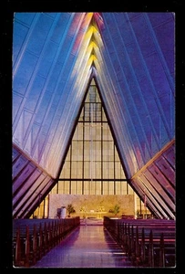 Cadet Chapel US Air Force Academy Denver Colorado Springs CO Colorado Postcard - Picture 1 of 1