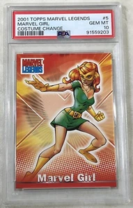 2001 Topps Marvel Legends Marvel Girl #5 Costume Change PSA 10 Pop 4 - Picture 1 of 2