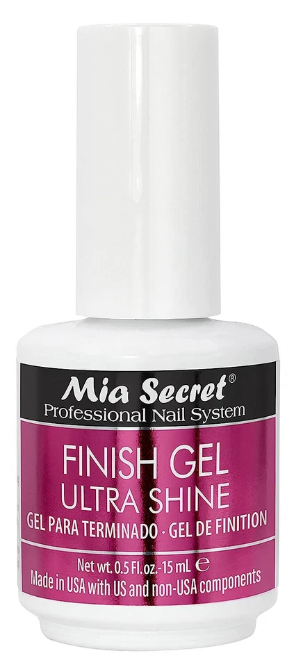 Mia Secret Acabado UV Gel Capa Superior para Gel o Acrílico 15 ml Sin Toallita Gel Superior Transparente Foto 1 de 4