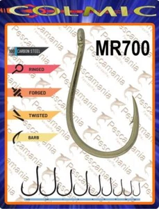 Hameçon Colmic MR700 bronzé renversé, ædroit, tige courte semi-aplatie et pointe - Photo 1/1