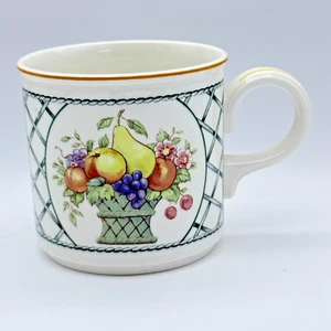 Taza de té café con patrón de cesta Villeroy and Boch enrejado fruta - Imagen 1 de 10