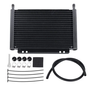 Lencool Racing Transmission Oil Cooler Automatic 678 11.0" x 9.5" x 0.75" Black - Picture 1 of 9