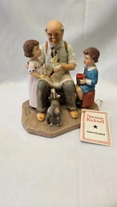 Norman Rockwell Figur The Toy Maker Porzellan 1981 Sammler Limited Edition - Bild 1 von 5