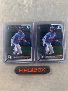 (2) 2022 Bowman Chrome Bobby Witt Jr. Rookie Card RC #77 Royals - Picture 1 of 2