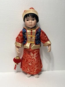 Caffay Collection Porcelain China Doll no. 1 Traditional Gown No Shoes Vintage - Picture 1 of 5
