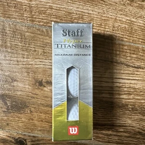 Wilson Staff Hyper Titanium Maximum Distance Golfbälle 1 Hülle 3 Bälle #3 Neu - Bild 1 von 9