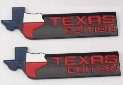 DOIS XL PRETO Texas Edition emblema para Ford 150 250 tampa traseira universal adesivo  - Imagem 1 de 4