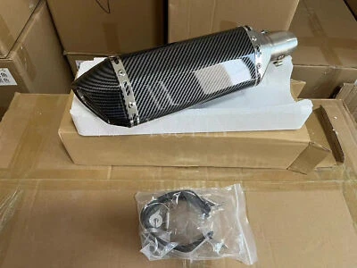 51MM Slip On Motorcycle Exhaust Pipe Muffler For Yamaha R3 R6 R15 FZ1 FZ6 MT07 - Image 1 of 4