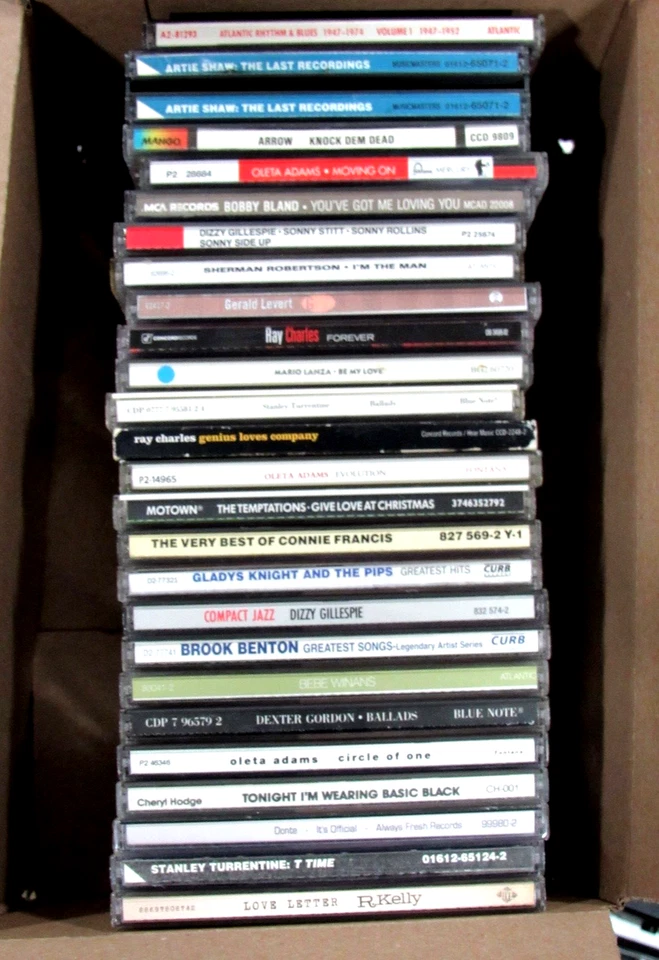 Lot of 25 Assorted Used Music CDs Pop R&B Jazz Soul 60s 70s 80s 90s album LOT A - Image 1 of 4