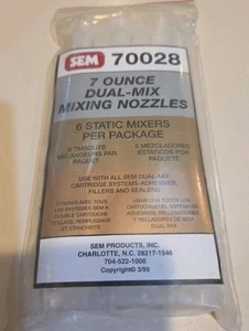 SEM 7 Ounce Dual-Mix Mixing Nozzles 70028 6pc NEW - Picture 1 of 2