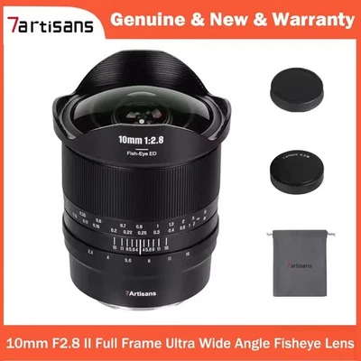 7artisans 10mm F2.8 II V2 Full Frame Fisheye Lens For Canon Nikon Sony L-Mount  - Image 1 of 4