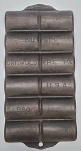 Griswold Cast Iron Fully Marked #11 French Roll Pan 950A - Picture 1 of 4