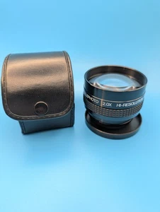 Vintage Photoco 2.0x Hi-Resolution Video Tele Converter Lens 46mm & 52 Case - Bild 1 von 11