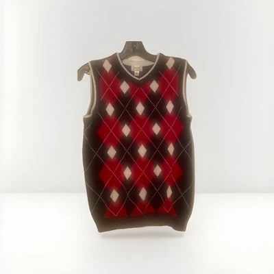 Suéter Chaleco Niños Lugar Niños XL Azul Marino Argyle Preppy Foto 1 de 2