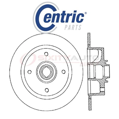 Centric C-TEK Disc Brake Rotor for 1976-1977 Volkswagen Super Beetle 1.6L H4 co - Изображение 1 из 4