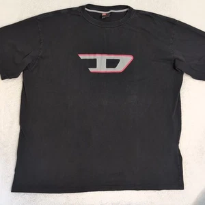 Vintage Diesel Y2K Big Logo XL T Shirt Black - Picture 1 of 8