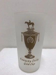 1952 Kentucky Derby Goldbecher Milchglas guter Zustand - Bild 1 von 6