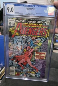 Avengers 171 CGC 9.0 - Scarlet Witch Versus Ultron, Jocasta Story, Ms. Marvel Ap - Picture 1 of 3