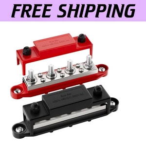 Compact 12V Power Distribution Block with 5/16" Terminus for Efficient Wiring - Picture 1 of 8