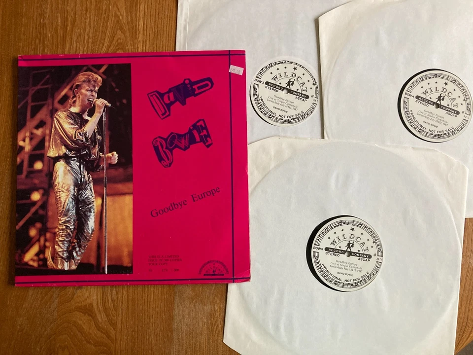NM to EX DAVID BOWIE 3lp Goodbye Europe LIVE IN TORING ITALY 1987 Ltd Edition - Image 1 of 4