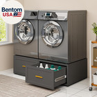 2 Pack Metal Washer and Dryer Pedestals, 28" W Heavy Duty Washer Dryer Pedestal,