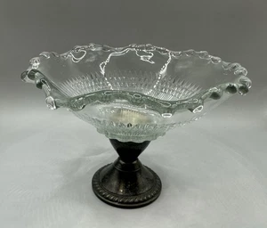 Vintage Duchin Creation Weighted Sterling Silver & Glass Compote Candy Dish - Picture 1 of 6