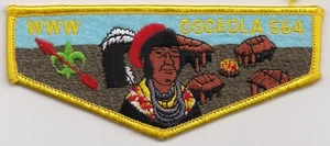 ORDEN DE LA SOLAPA DE FLECHA - OSCEOLA - LODGE #564 - F11A? - Imagen 1 de 1