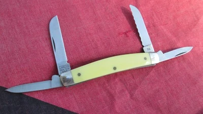 VTG CAMILLUS USA YELLO JACKET Congress Serrated Knife #712 - Image 1 of 4