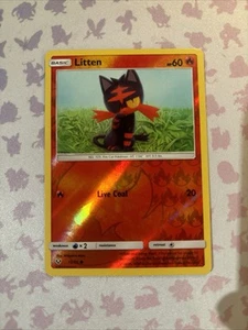 🚀Pokemon Shining Legends REVERSE HOLO FOIL Litten 15/73 Karte Mint - Bild 1 von 2