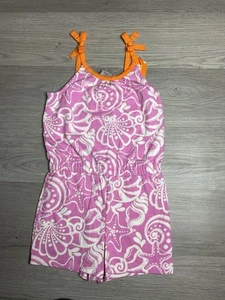 NWT NEW GYMBOREE BRIGHT & Pink WHITE SEA SHELL ROMPER SIZE 6 - Picture 1 of 2