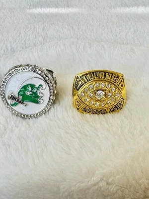 1998 And School Tulane Green Wave Liberty Bowl Championship Ring, 12-0 - Image 1 of 3