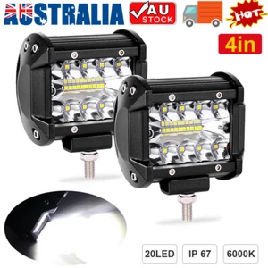 LED Work Light Bar Flood Spot Lights Driving Lamp Offroad Car Truck SUV 12V 24V - Picture 1 of 12