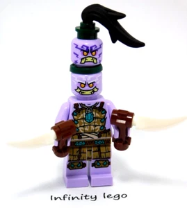 LEGO PoulErik Minifig with Double Head & Weapon Ninjago Jungle Dragon (71746) - Picture 1 of 3